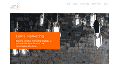 Desktop Screenshot of lumamarketing.co.uk