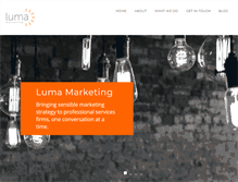 Tablet Screenshot of lumamarketing.co.uk